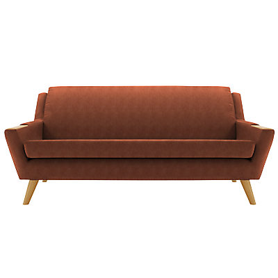 G Plan Vintage The Fifty Five Large 3 Seater Sofa Velvet Copper G Plan Vintage The Fifty Five Large 3 Seater Sofa Velvet Copper